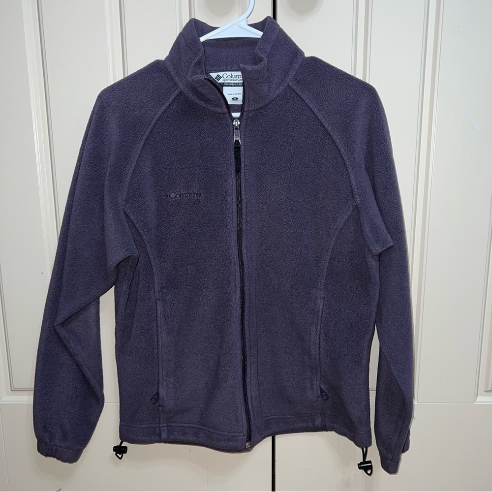 Columbia Small Purple Fleece Zip-Up Sweater - Picture 9 of 9